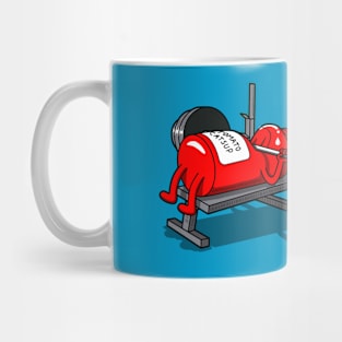 Funny Cute Gym Kawaii Food Workout Training Catsup Cartoon Mug